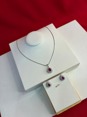 Pure Silver Pendant Set (WN212)