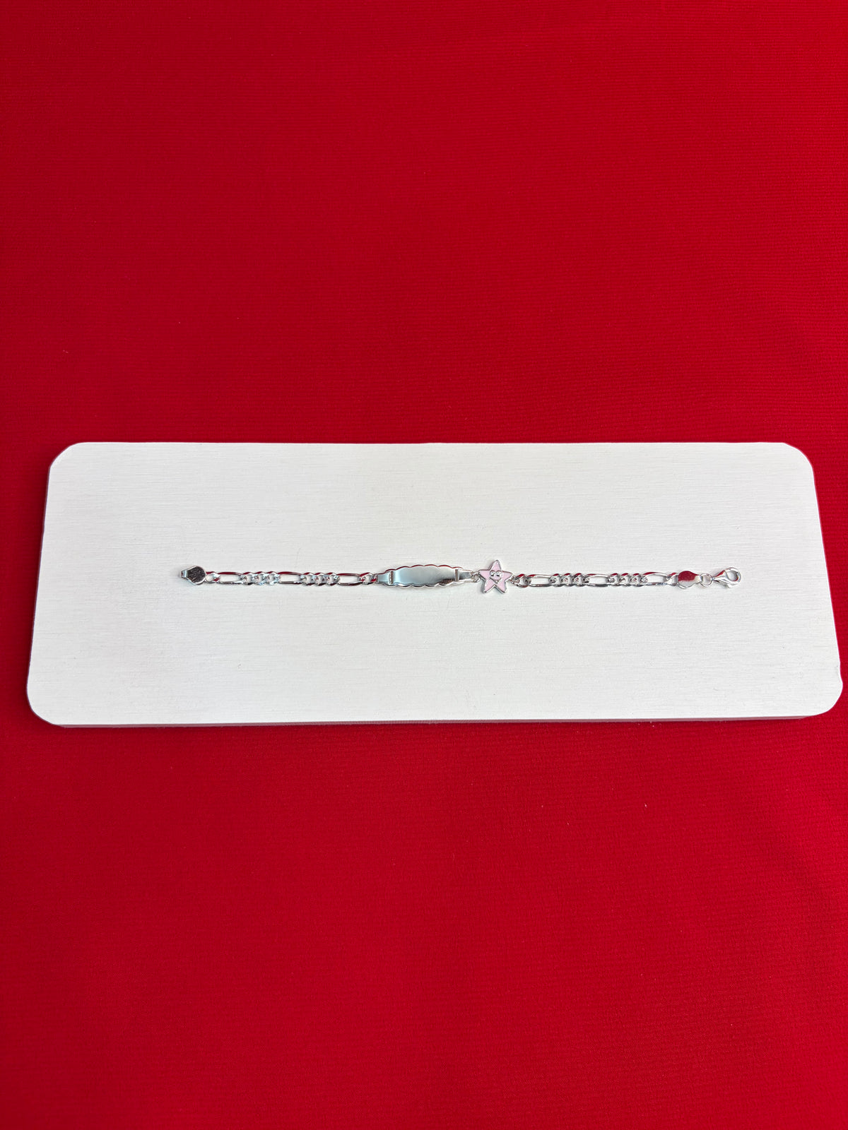 Pure Silver Kids Name Engraving Bracelet (KSR58)
