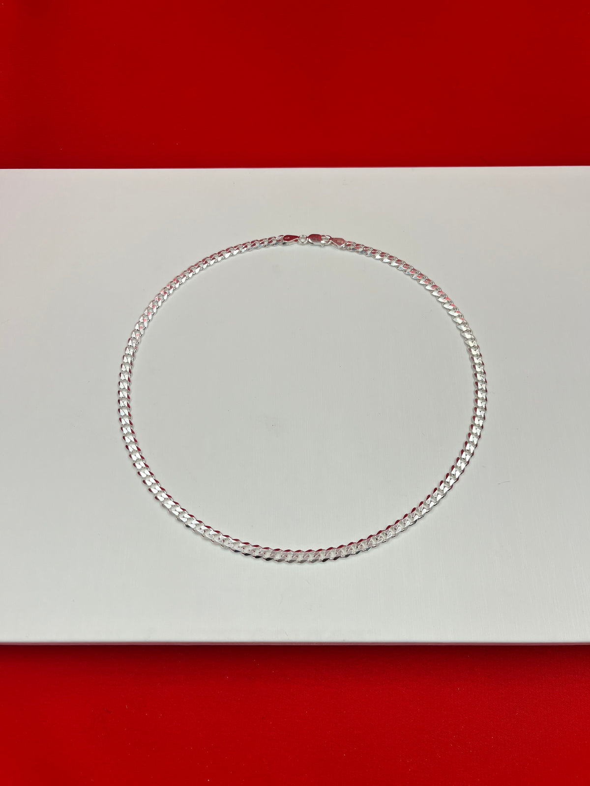 Cuban Pure Silver Chain 20”