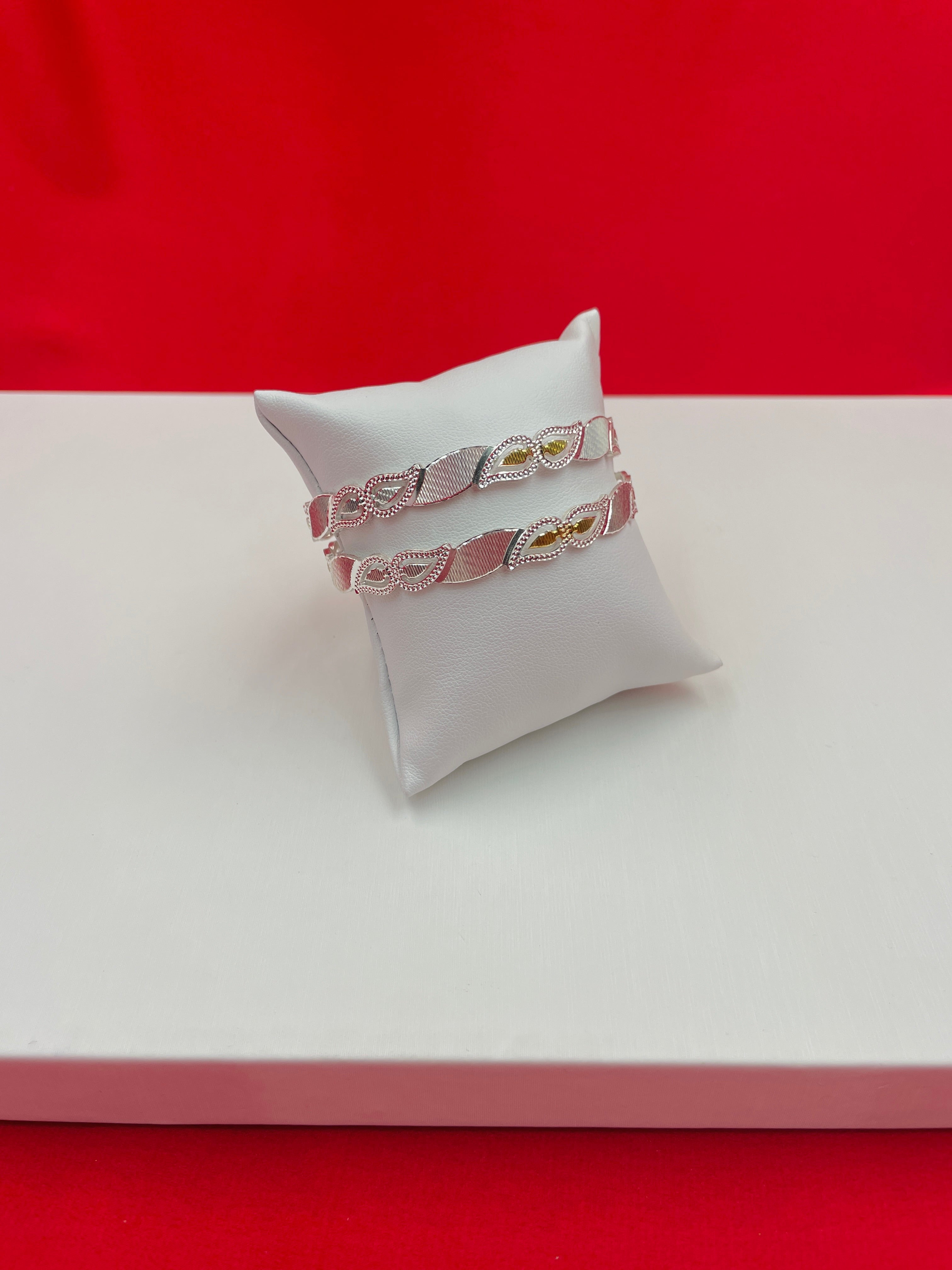 Pure Silver Bangle Pair 2.4 (wb18)