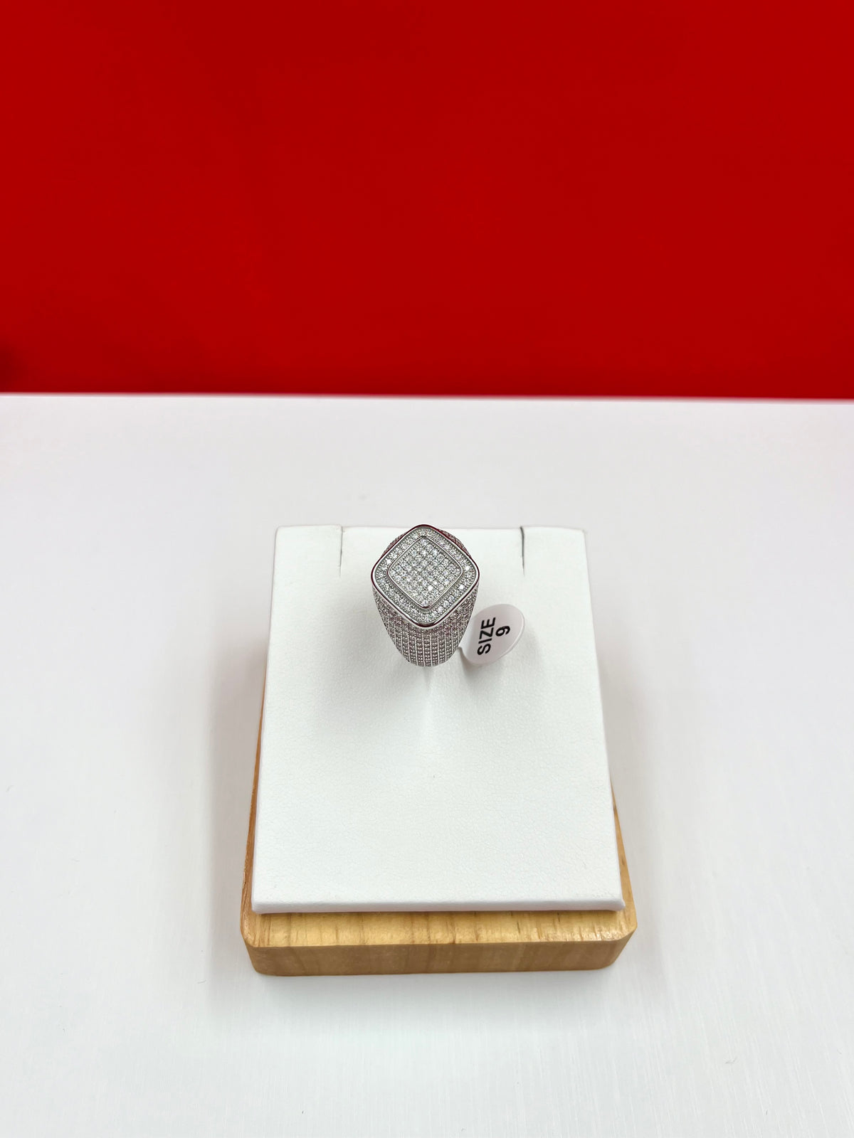 Men Iced out Ring size 9