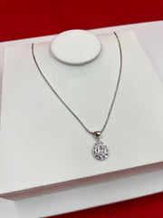 Crystal Pear-shape Pendant Necklace