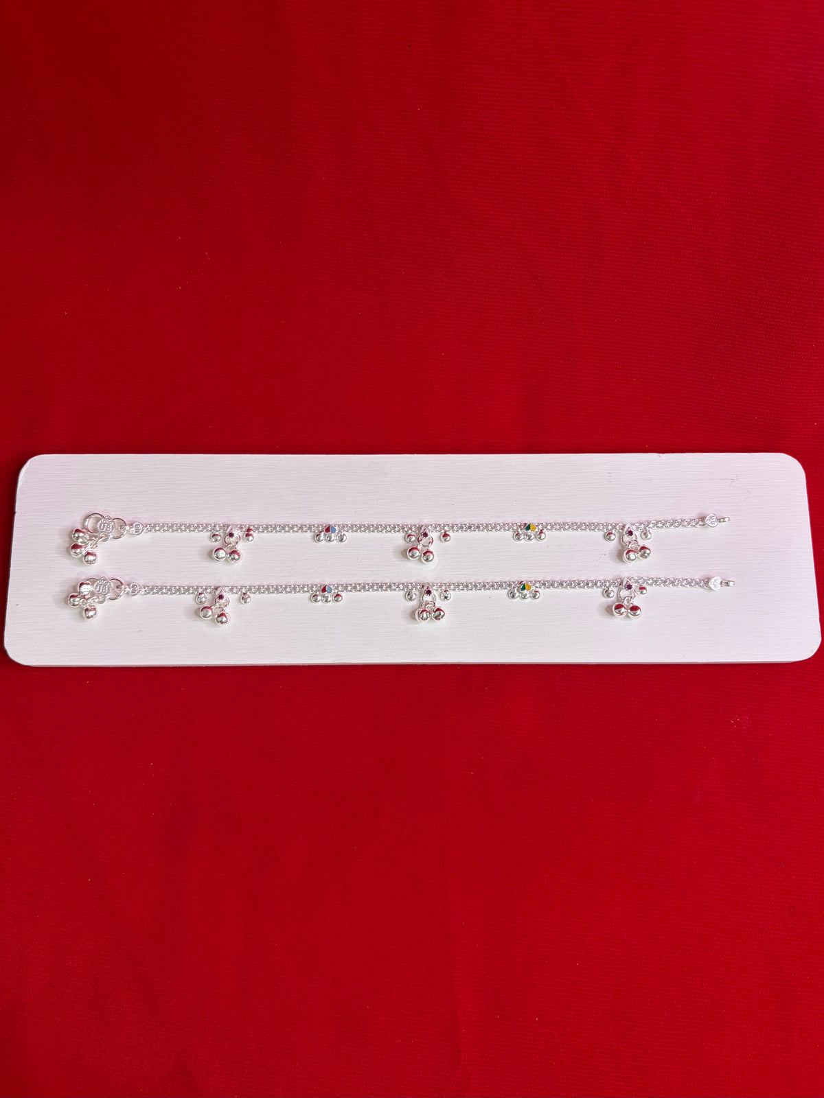 Pure Silver Anklets (9 inch) (KA92)