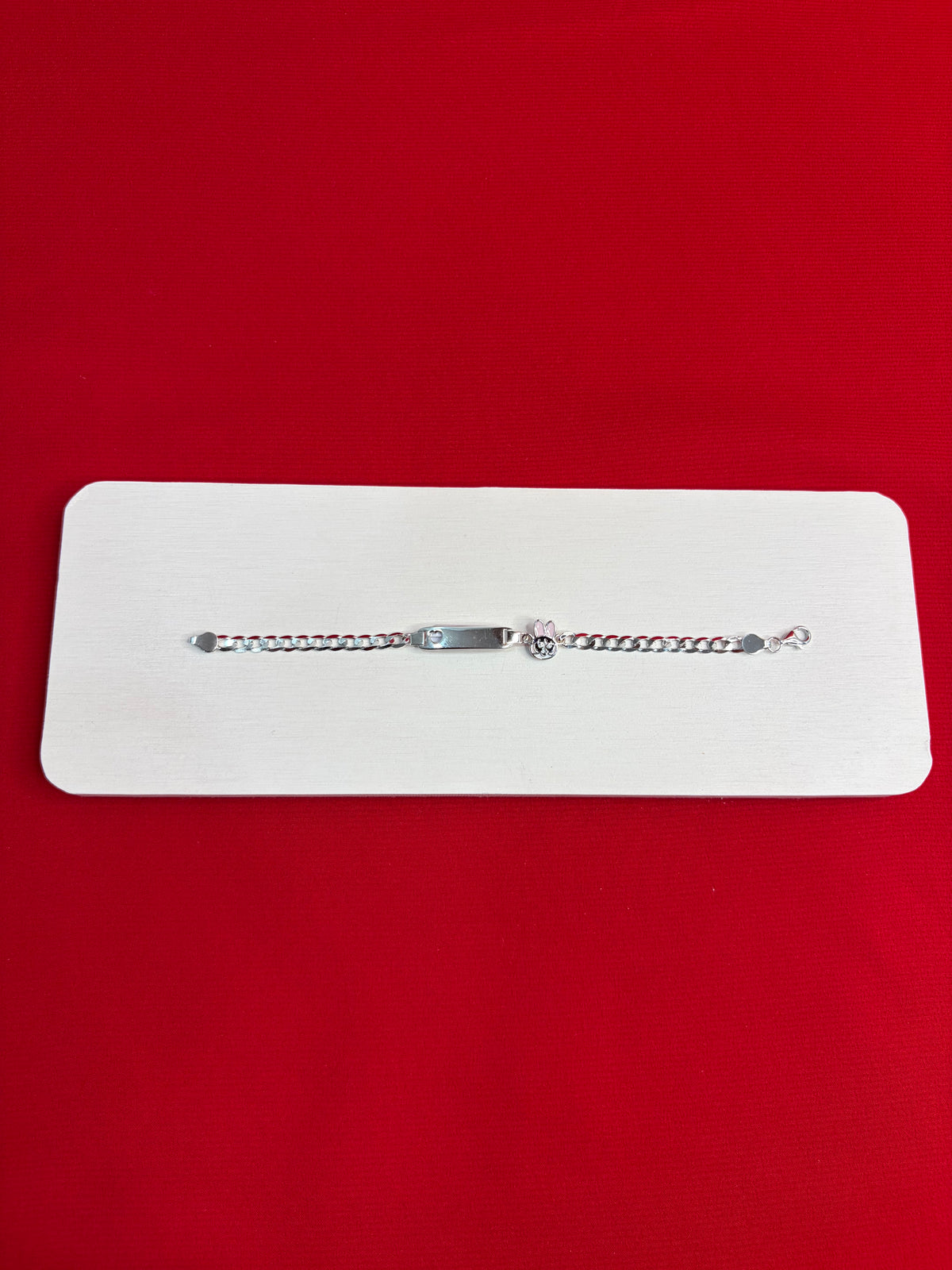 Pure Silver Kids Name Engraving Bracelet (KSR65)
