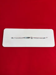 Pure Silver Kids Name Engraving Bracelet (KSR65)