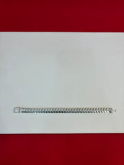 Men Silver Icedout Bracelet (MB135)