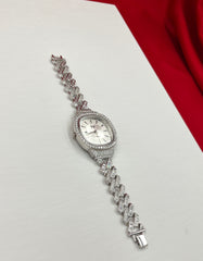 Men Iced Cut Diamond Cuban Link Watch