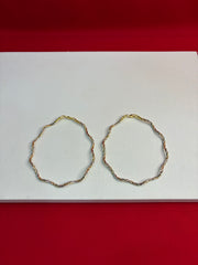 Pure Silver Three Tone spiral Anklets (WA153)