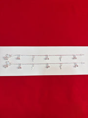Pure Silver Kids Anklets (8.5 Inch) (KA142)