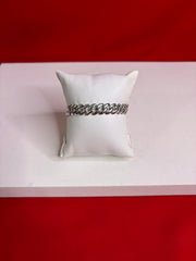 Men Silver Icedout Bracelet 7.0” (MB112)