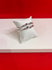 Pure Silver Bangle Pair 2.3