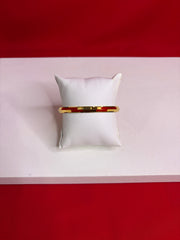 Pure Silver 24k Gold Plated Kada 2.6” (MK102)