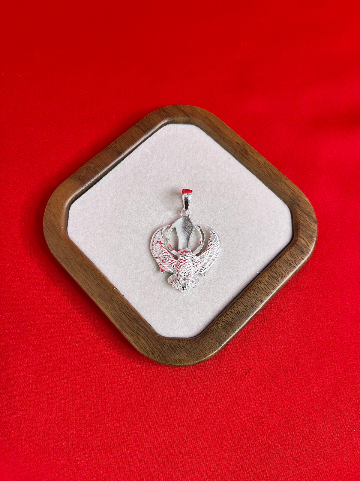 Pure Silver Khanda Pendant