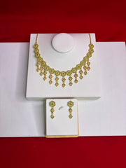 Pure Silver Gold Plated Necklace Set (GPS 5)