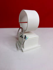 Women’s Pure Silver Bangle Bracelet (SB105)