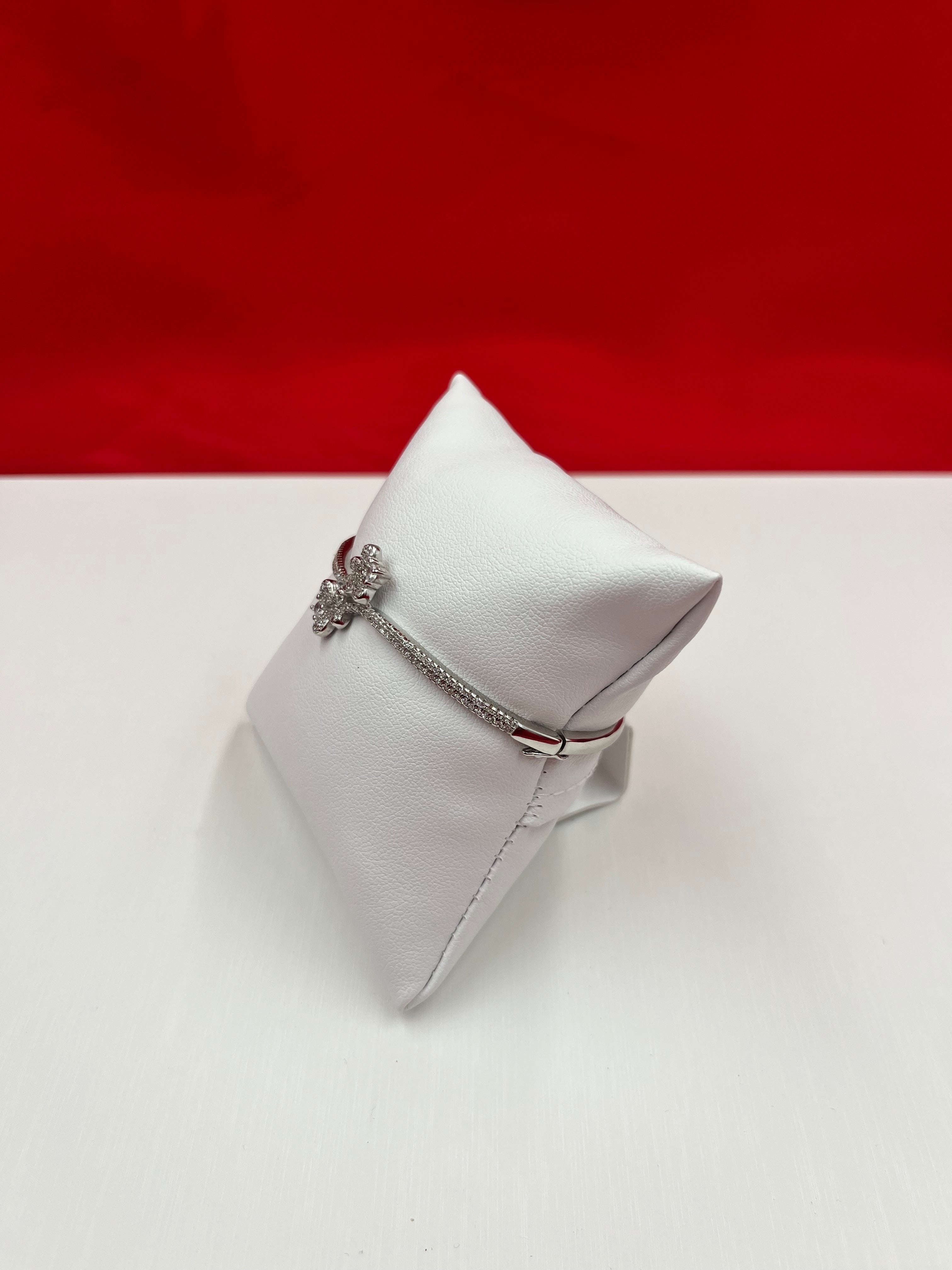 Charming Twin Butterfly Bangle Bracelet