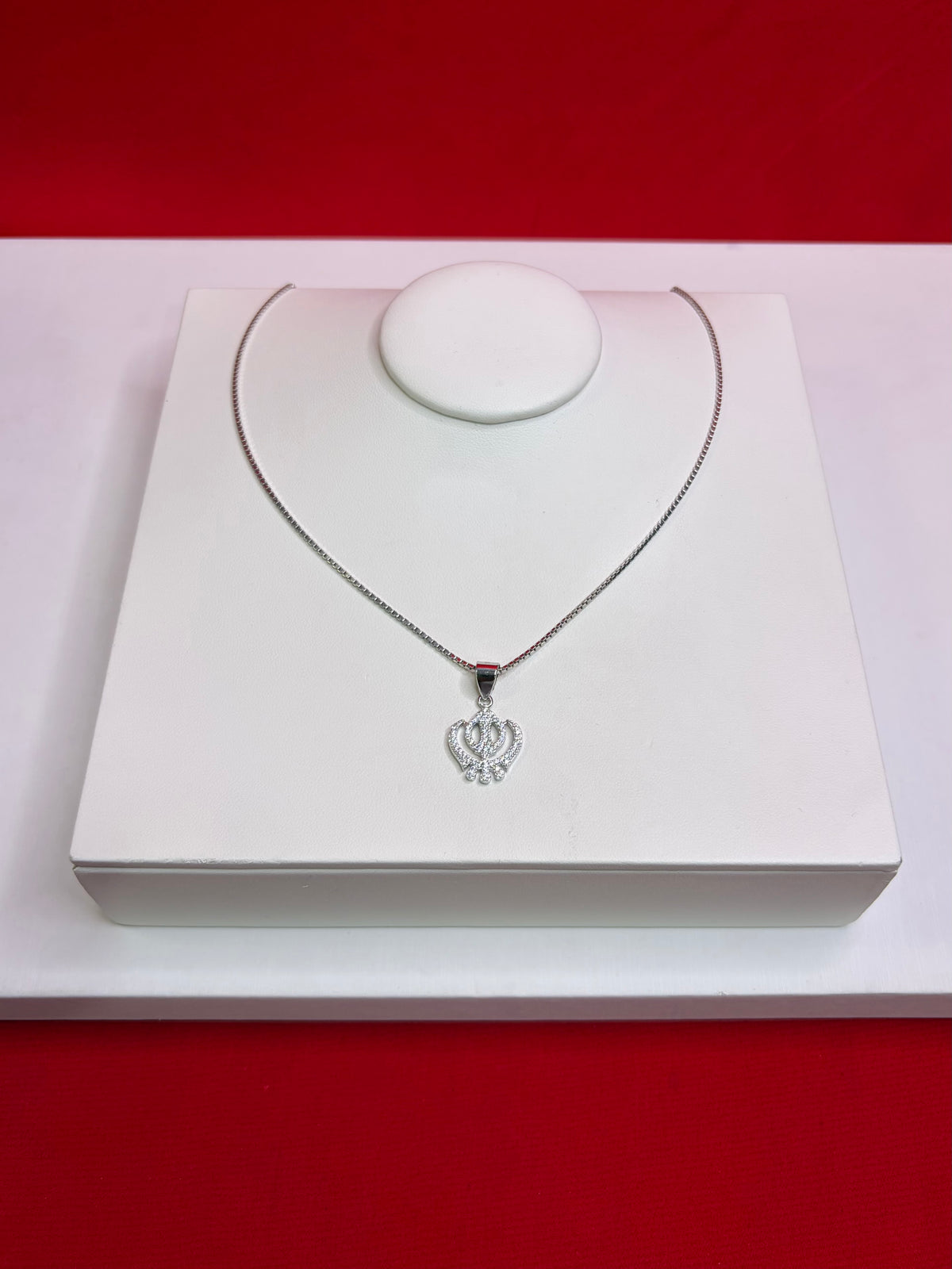 Pure Silver Khanda Sahib Pendant (WN130)