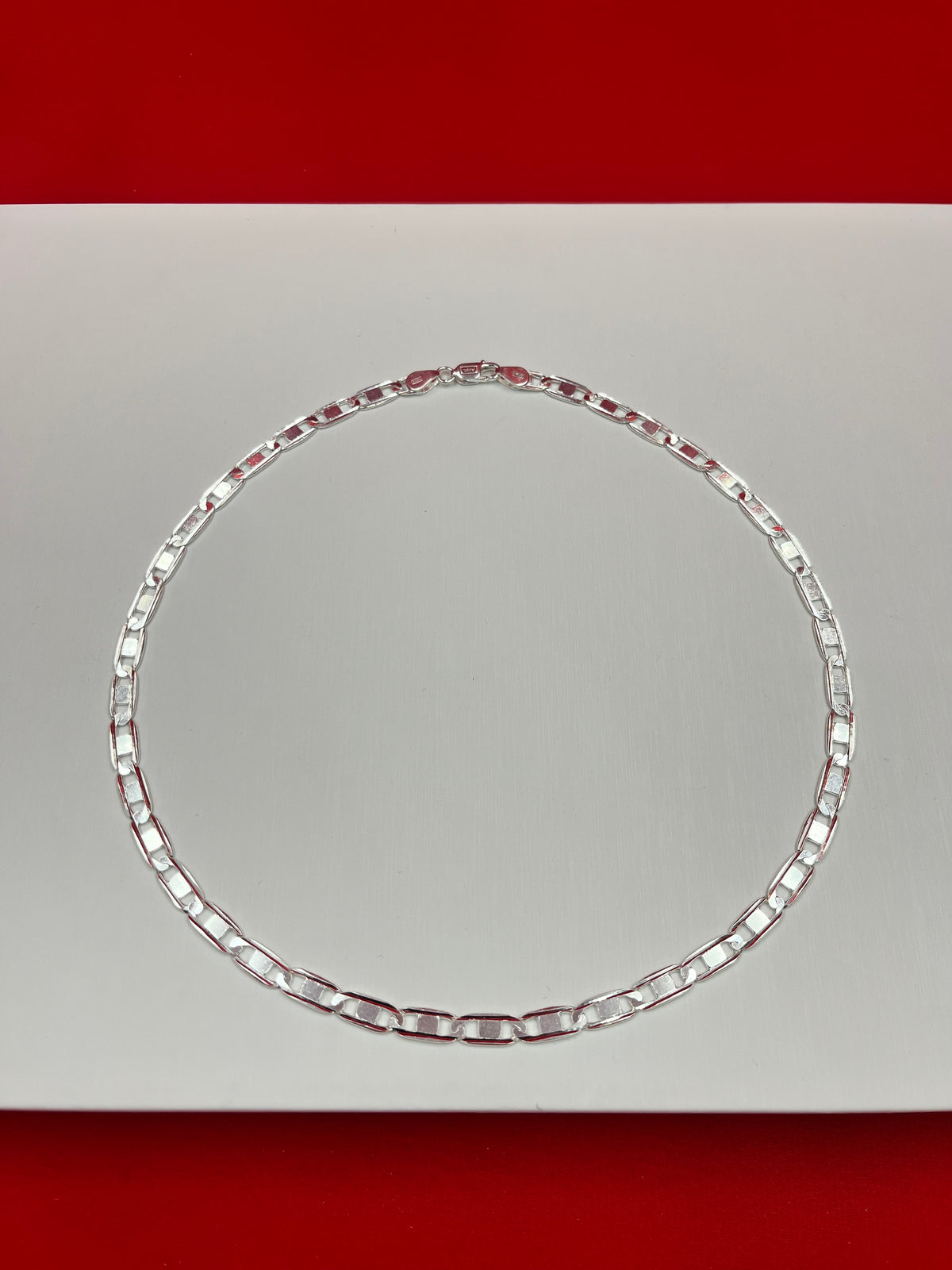 Nawabi Sleek-Diamond-Cut Flat Chain 20” Sc27