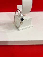 Fancy Pure Italian Silver Bangle 2.2