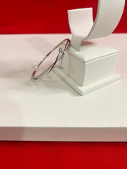 Fancy Pure Italian Silver Bangle 2.2
