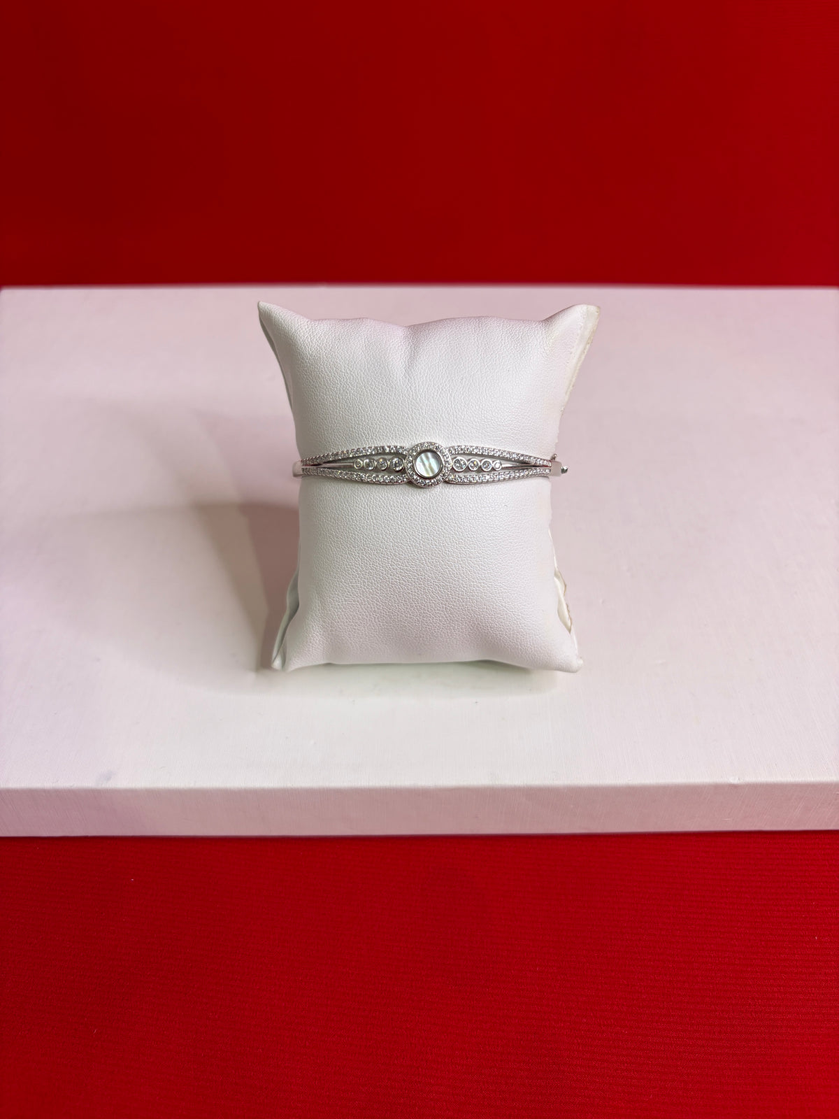 Women’s Pure Silver Bangle Bracelet (SB112)