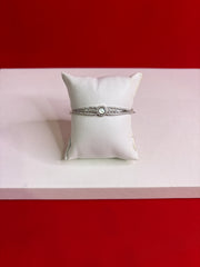Women’s Pure Silver Bangle Bracelet (SB112)
