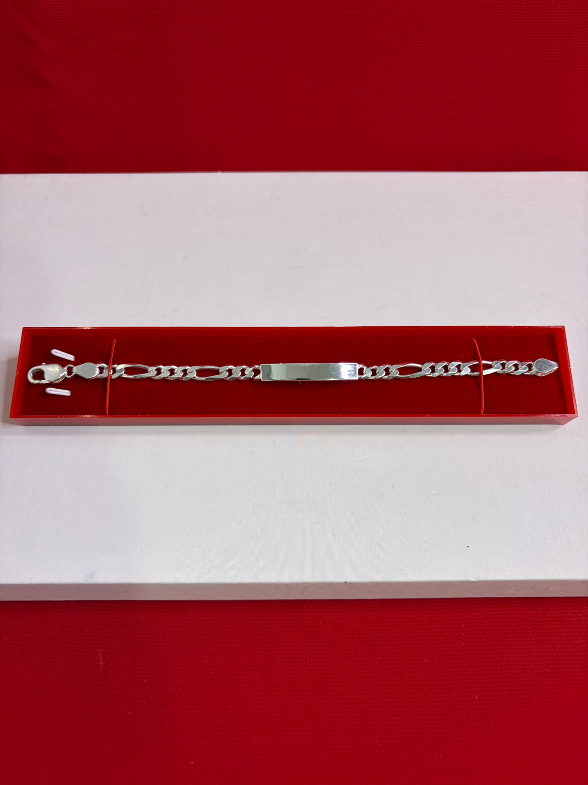 Pure Silver Rakhi Name Engraving Bracelet (NB30)