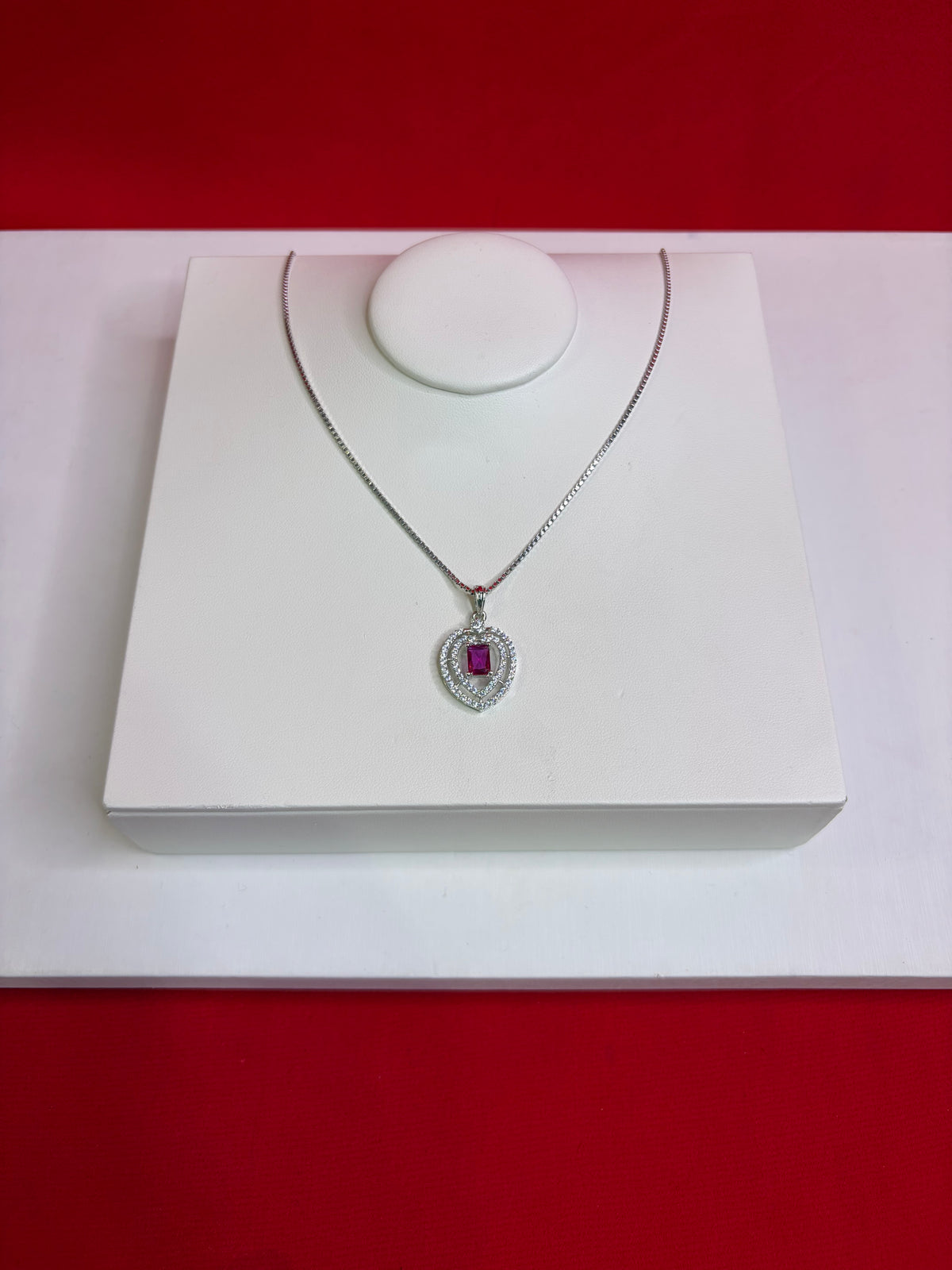 Pure Silver Pendant Necklace (WN106)