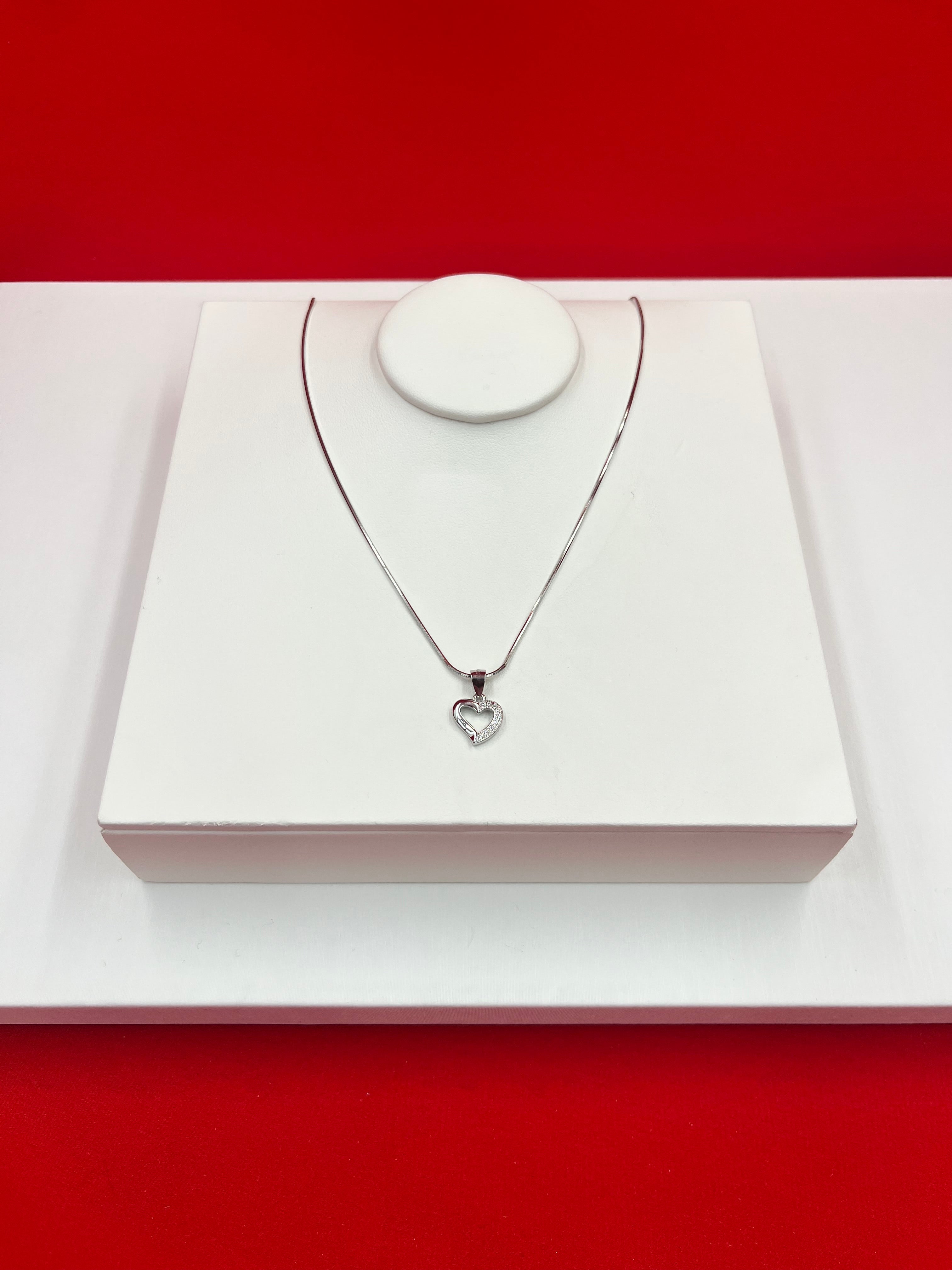 Heart Silver Pendant Necklace