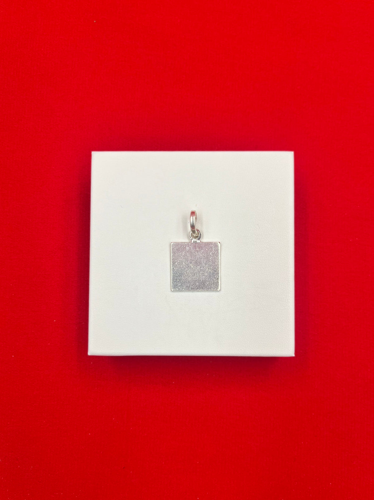 Pure Silver Square piece Locket-chandi da tukda/Patra (RA97)