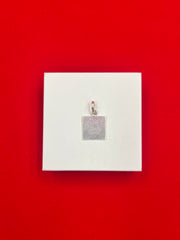 Pure Silver Square piece Locket-chandi da tukda/Patra (RA97)