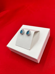 Beautiful SkyBlue Silver Stud Earrings