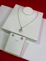 Pure Silver Pendant Set (WN163)