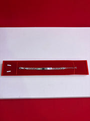 Pure Silver Rakhi Name Engraving Bracelet (KNB6)