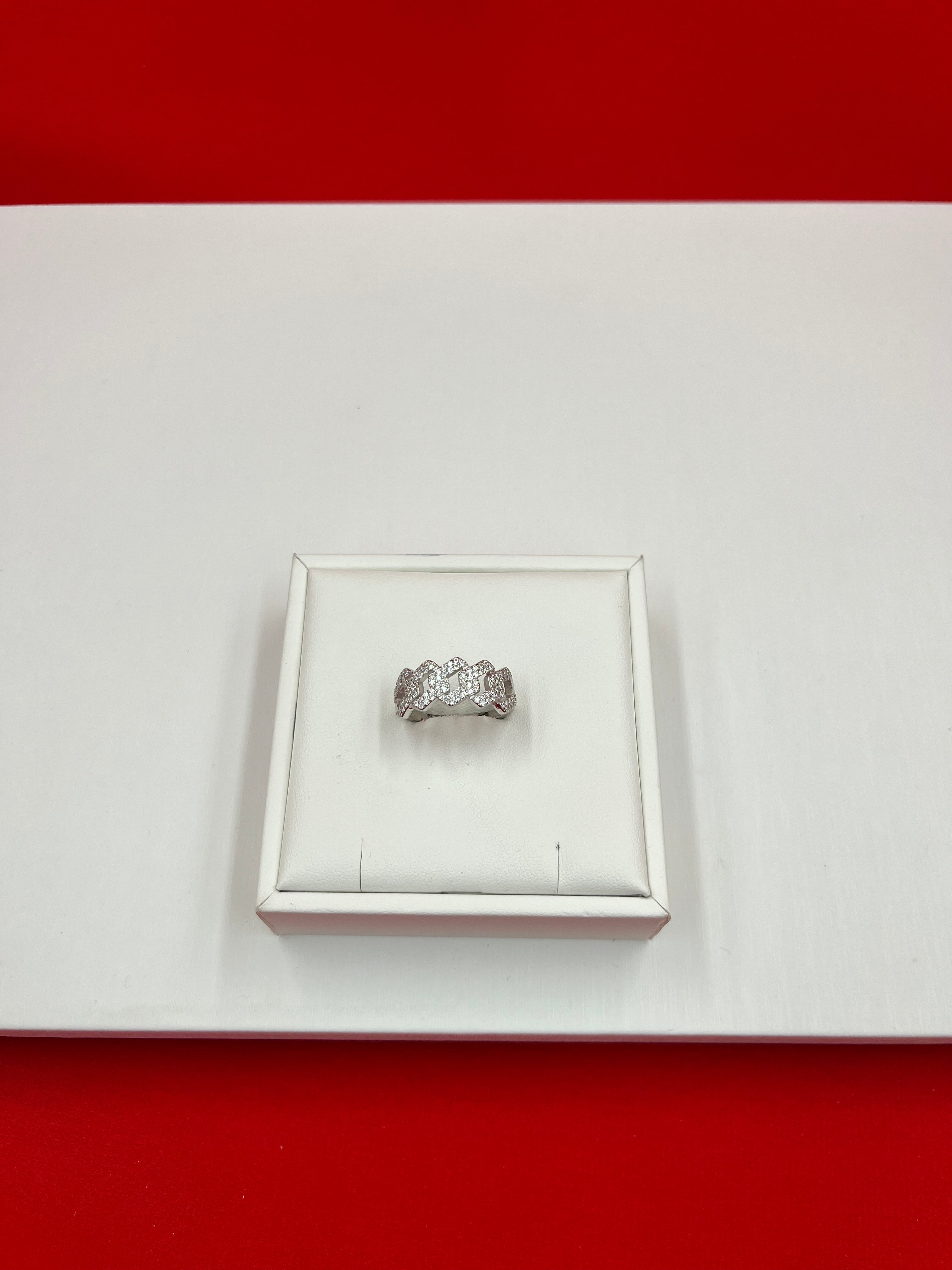 Silver Iced Band size 12