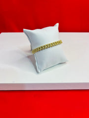Men Silver Icedout Bracelet (8.0 inch) (IB17)