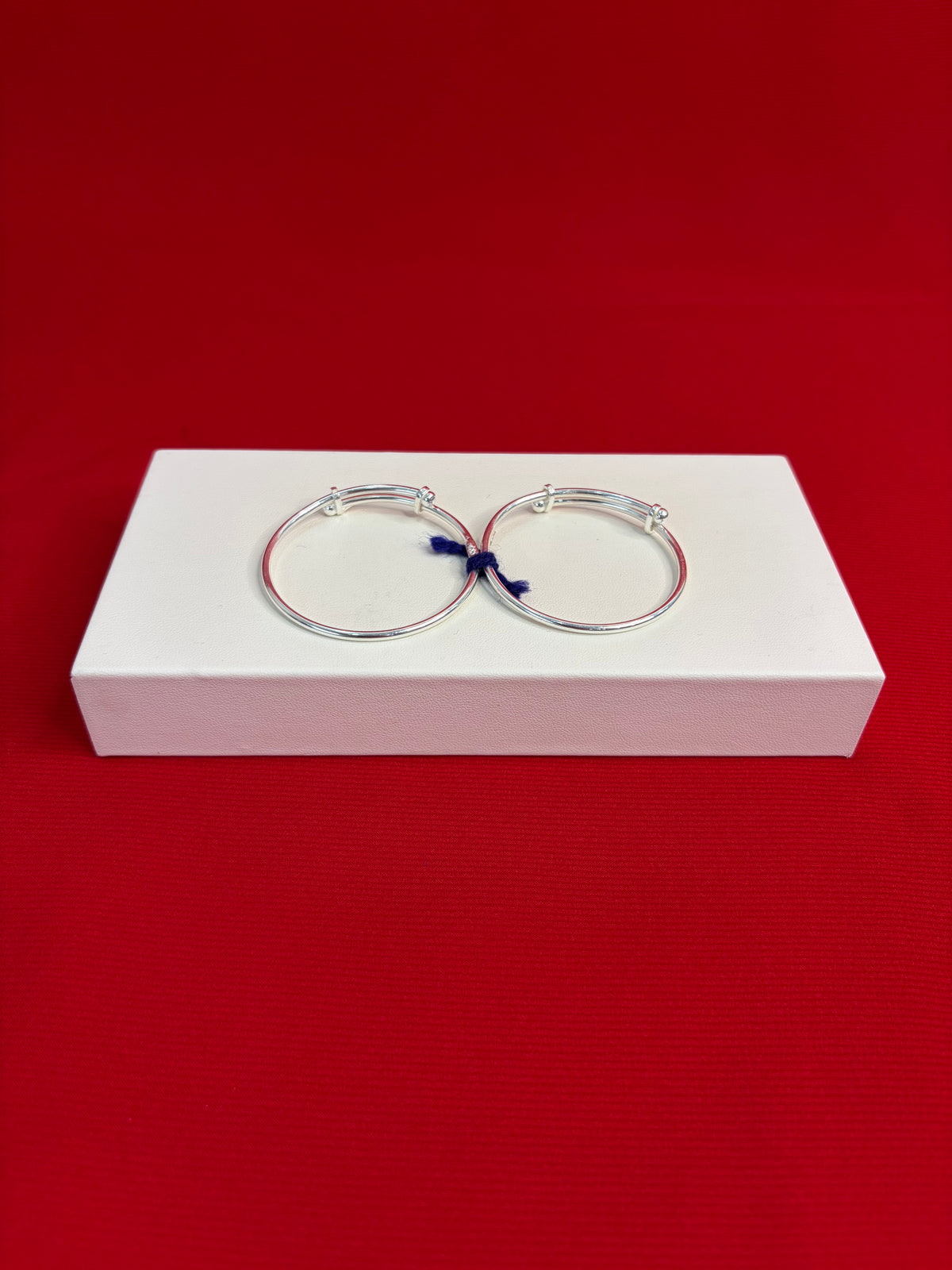 Pure Silver Adjustable Kangan Bracelet (KS140)
