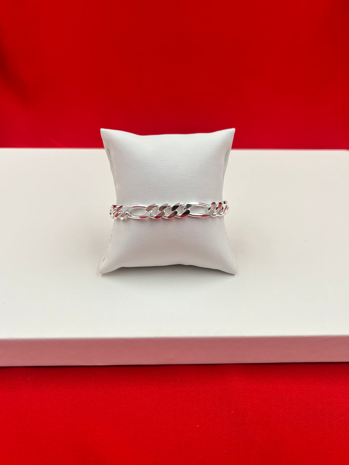 Men’s Pure Silver Figaro Bracelet