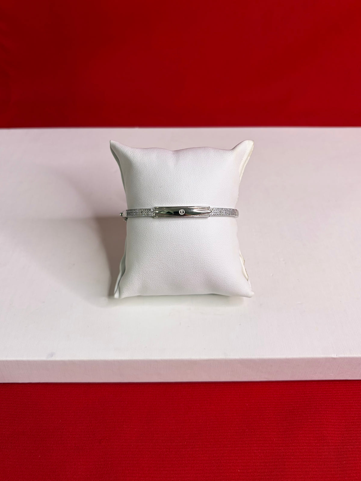 Women’s Pure Silver Bangle Bracelet (SB101)