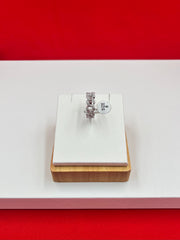 Silver Iced Band size 8