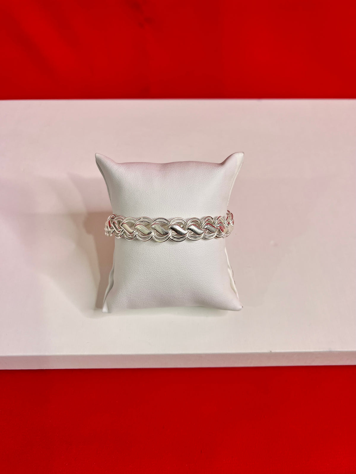 Men Pure Silver Lotus Bracelet Mb34