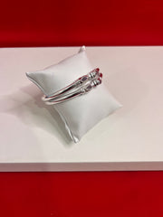 Pure Silver Bangle Pair 2.3