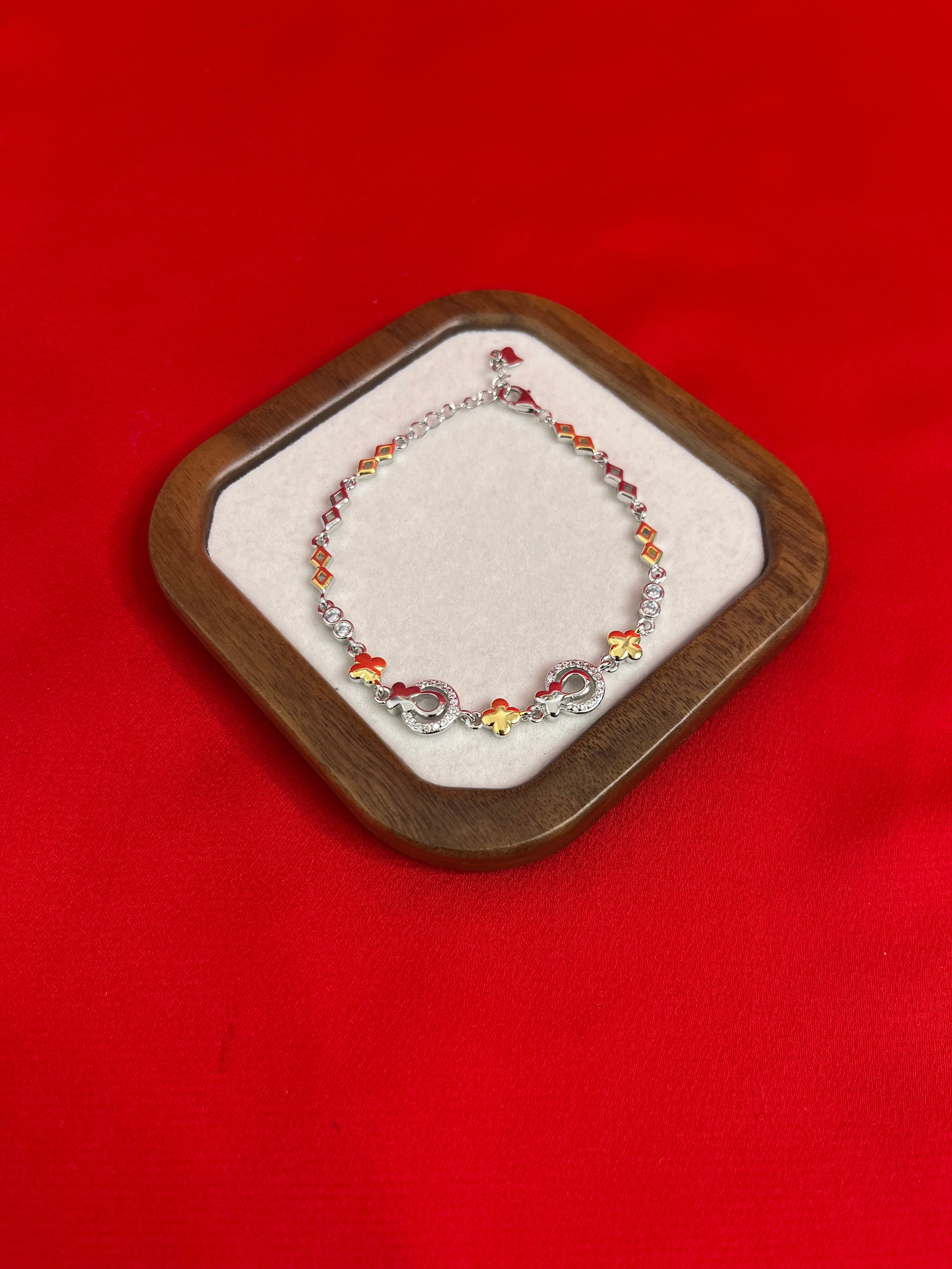 Fancy Pure Italian Silver Bracelet