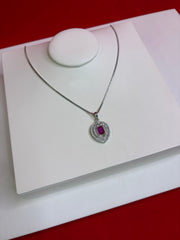 Pure Silver Pendant Necklace (WN106)