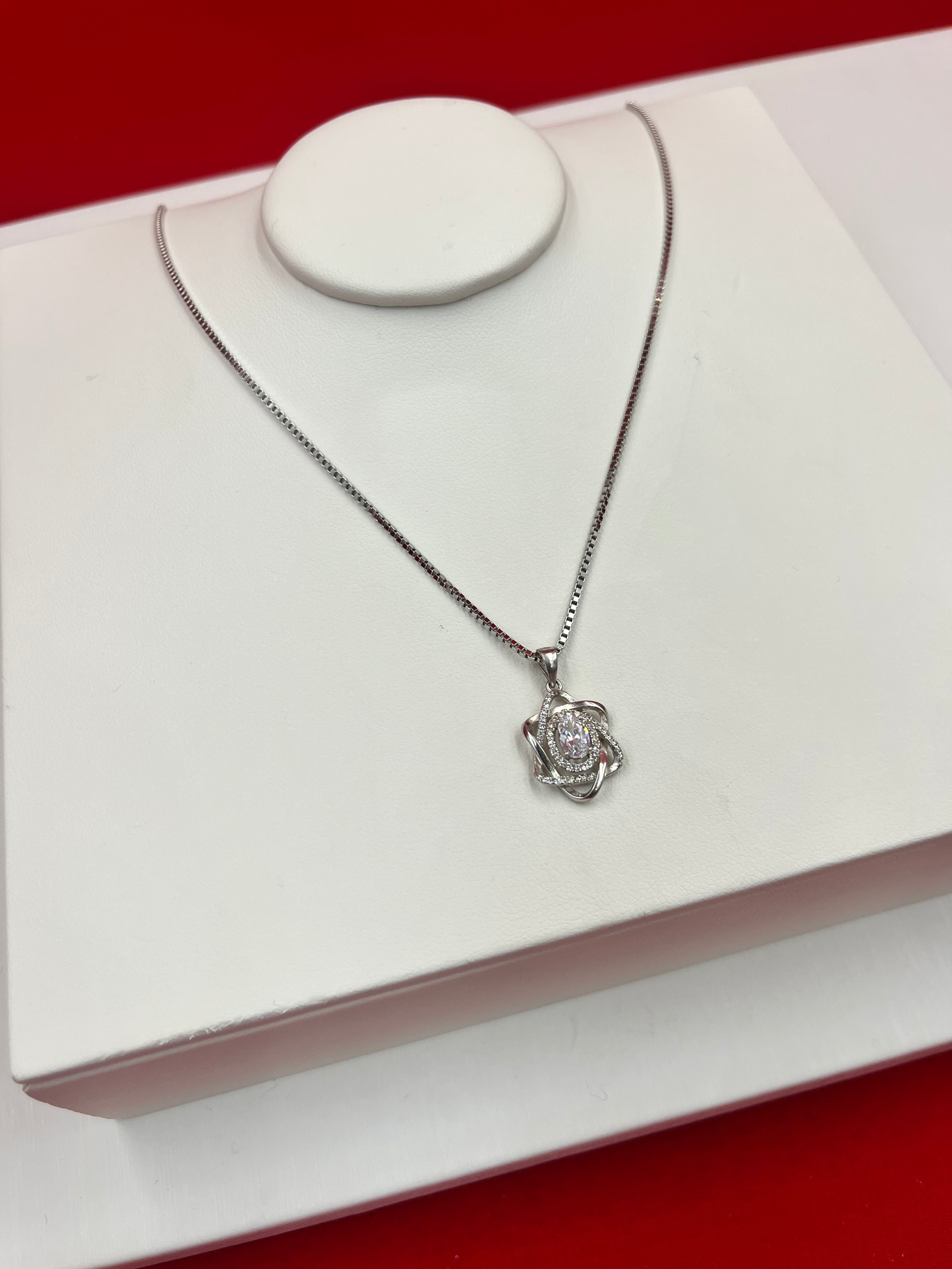 Starlit Embrace Pendant Necklace
