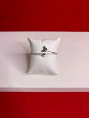 Women’s Pure Silver Bangle Bracelet (SB105)