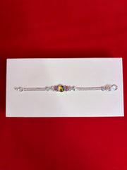 Kids Pure Silver Rakhi Bracelet (KSR10)