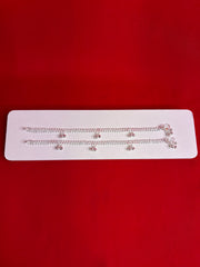 Pure Silver Anklets (9 Inch) (KA128)