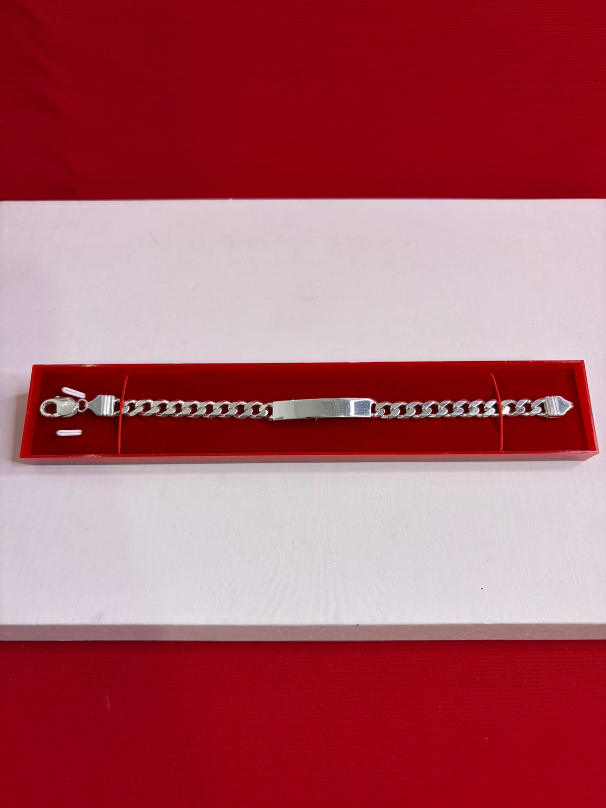 Pure Silver Rakhi Name Engraving Bracelet (NB33)