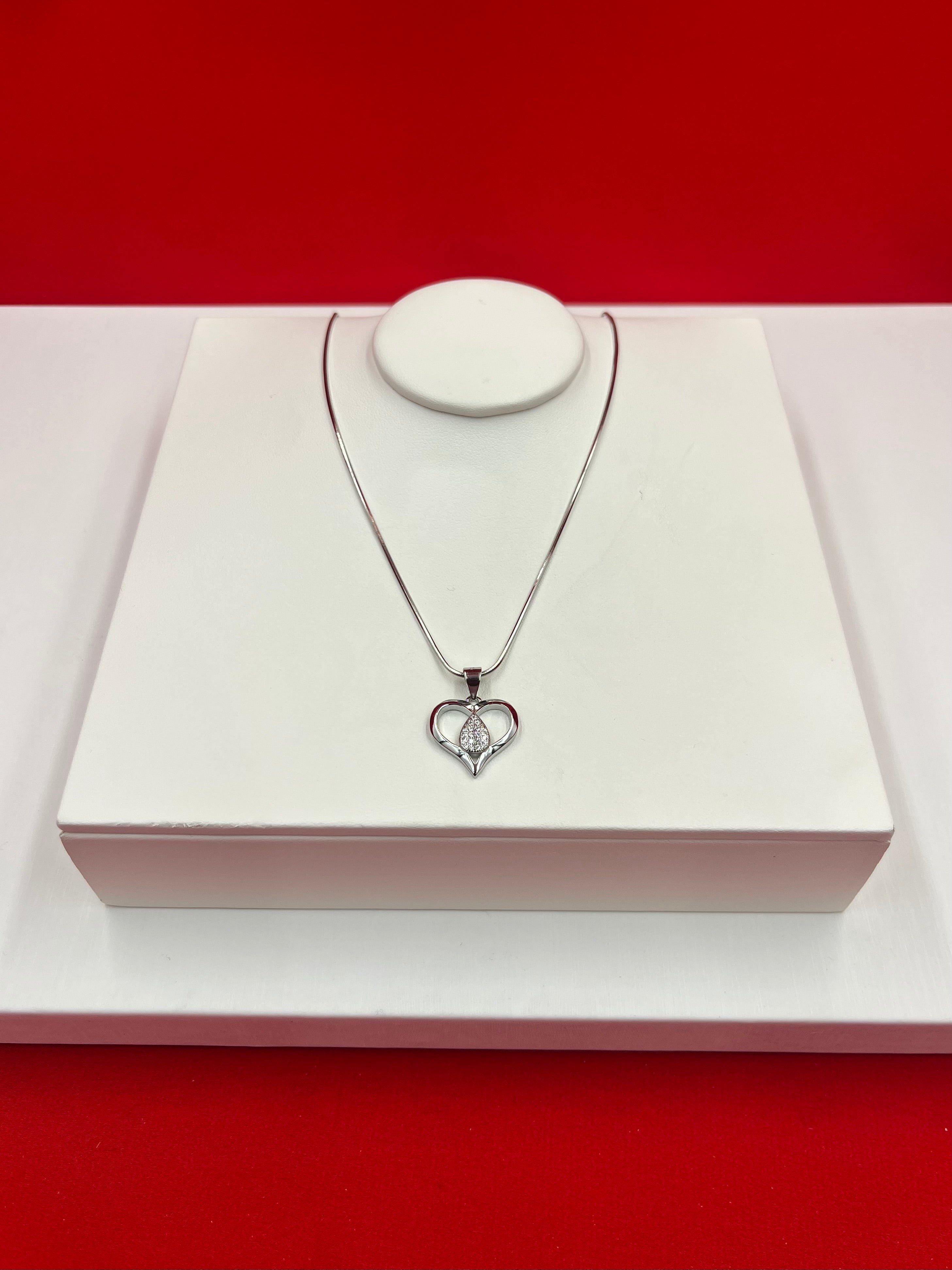 Heart Pure Silver Necklace